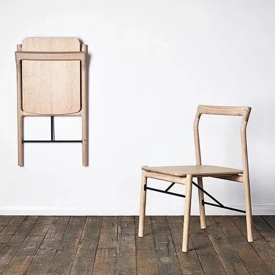 实木折叠椅结构尺寸图，一张收合万千遍的折叠椅