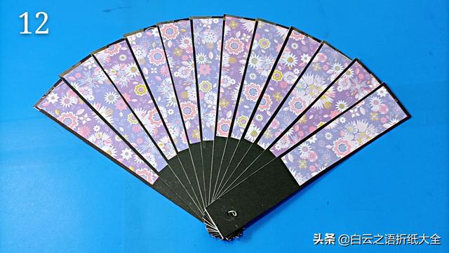 折一把古风扇子，教你如何用纸折古典扇子（炎热的夏天制作一把精致实用的古风扇子）