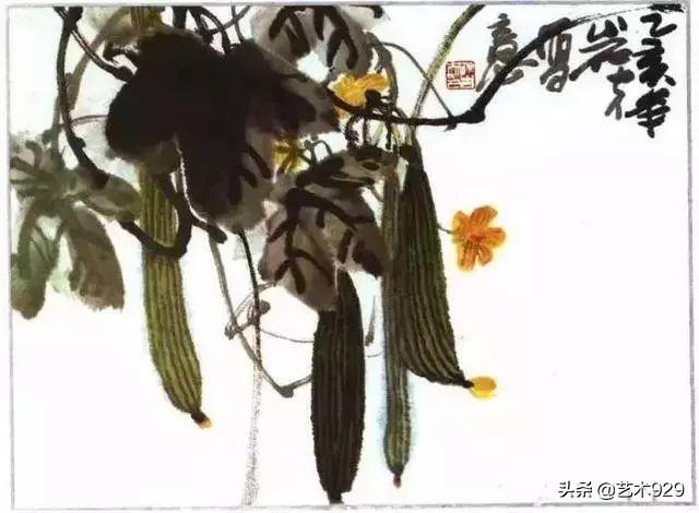丝瓜喜欢阴还是阳，丝瓜苗喜阳还是阴（一教就会，国画丝瓜的写意画法）