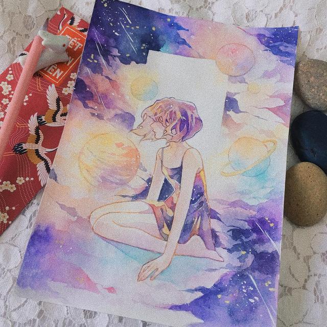 水彩画古风人物教程，水彩画人物教程（这样的水彩好想画）