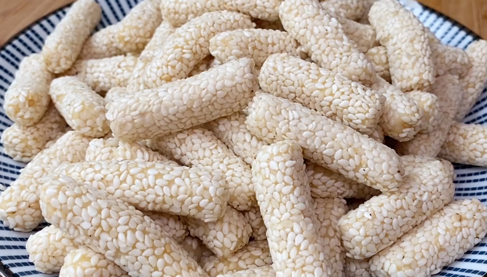 圖片[5]-【芝麻條】做法步驟圖 教你在家做 香甜酥脆特簡單-起舞食譜網