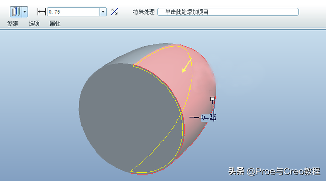 如何用creo画球体，creo怎么画圆锥体（Proe曲面建模创建球形把手）