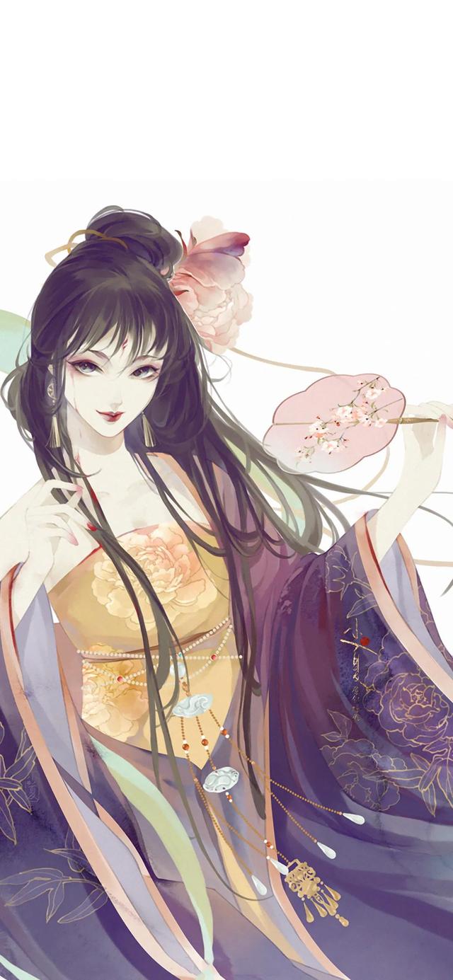 古风美女手绘图片，微信头像，古风美女手绘图片（古风美女系列手绘插画合集㈡：）