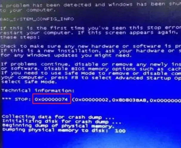蓝屏代码0x000007b，蓝屏代码0x000007b解决方法与设置图解（常见的电脑蓝屏现象）