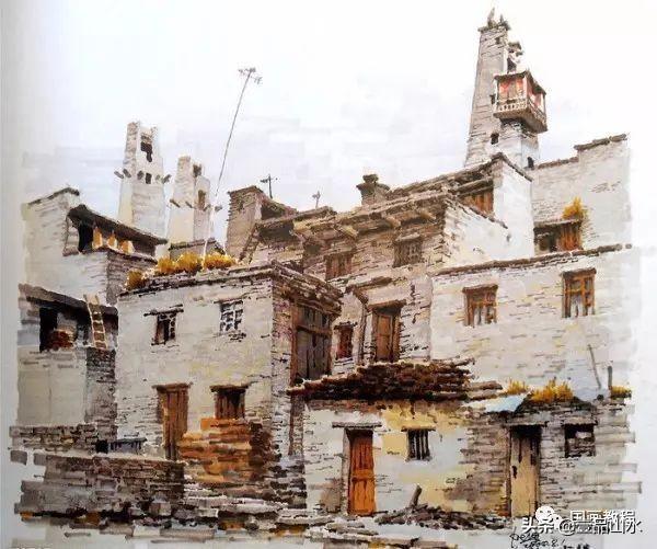 彩绘风景，彩绘风景图片简单 初学者（夏克梁的水彩手绘风景作品欣赏）