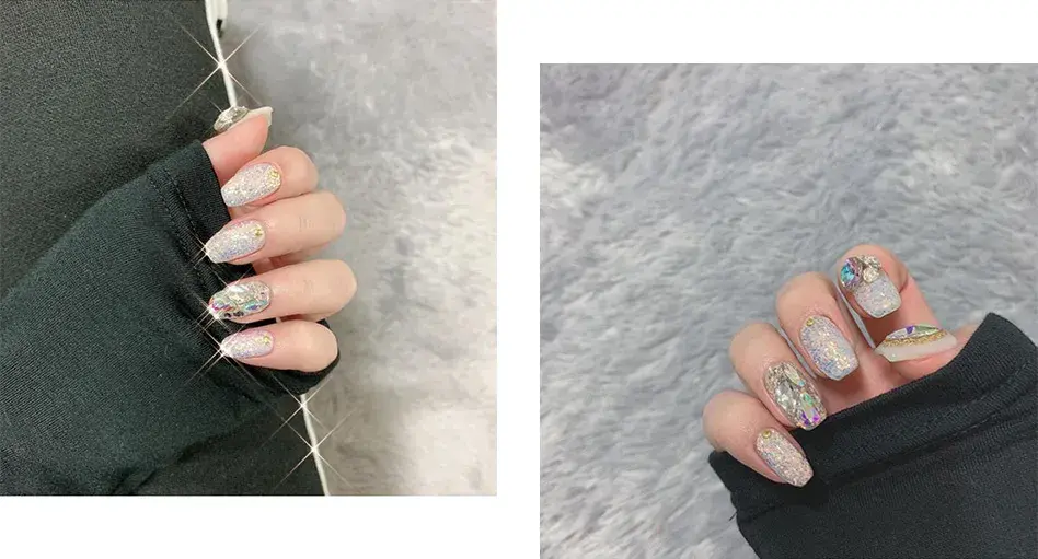 夏天指甲颜色大全图片流行，夏天显白指甲（够仙够清爽最重要是显手白）