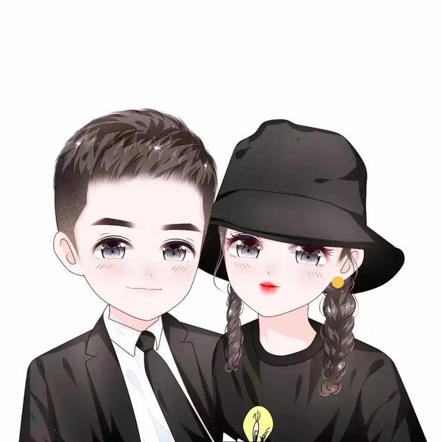 漫画情头✨，微信头像，漫画情头✨（一张张美丽冻龄的卡通情侣微信头像）