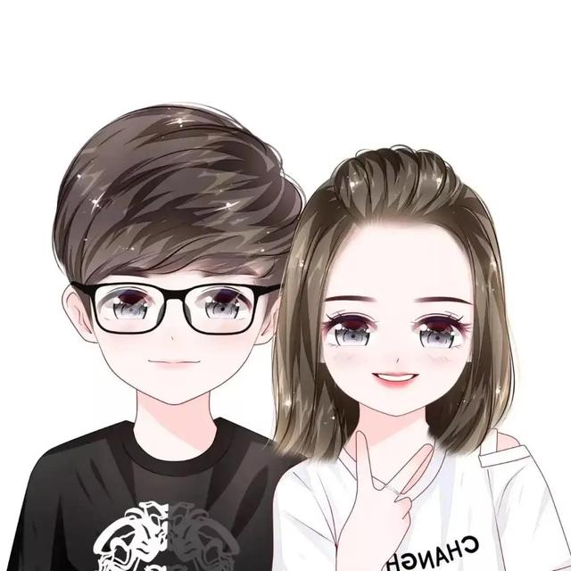 漫画情头✨，微信头像，漫画情头✨（一张张美丽冻龄的卡通情侣微信头像）