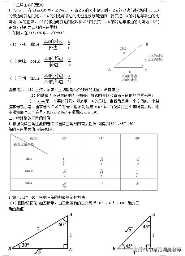 tan90度等于多少，tan90度等于多少到底是什么梗（2021届锐角三角函数知识点考点与解直角三角形综合运用）