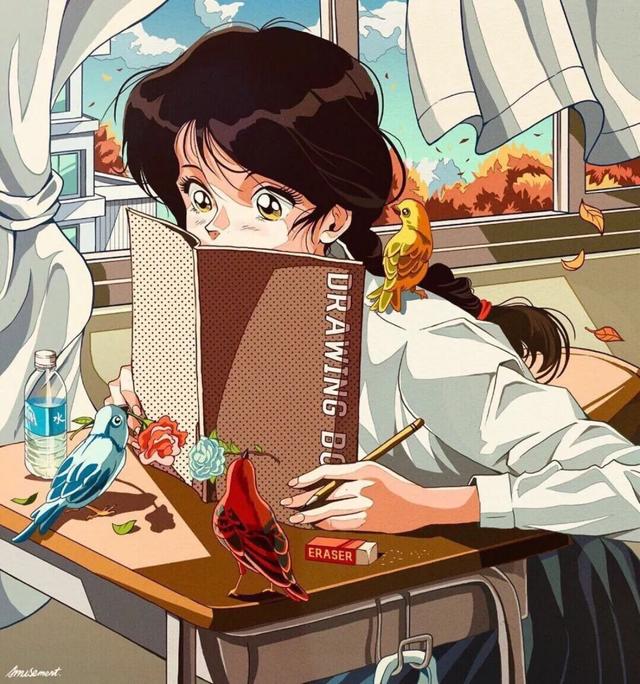 复古旧漫动漫惊艳个性女头，微信头像，复古旧漫动漫惊艳个性女头（一生温暖纯良）