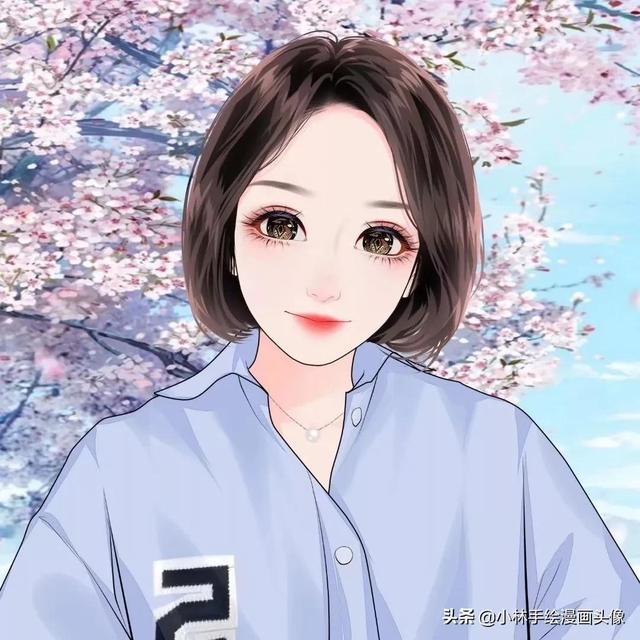 简约手绘头像 温柔是人间宝藏.微信，简约手绘头像 温柔是人间宝藏.（一张张自带仙气的女生头像）