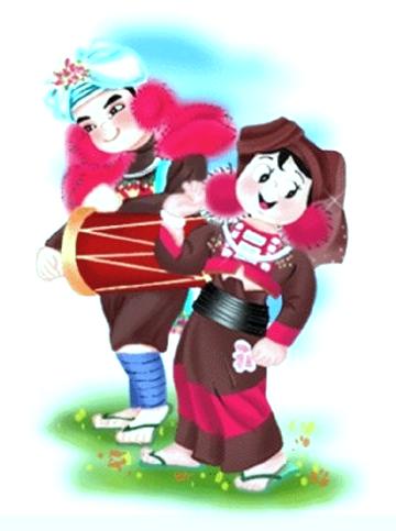 56个民族服饰图片大全，56个民族服装图片（五十六个民族精美人物服饰造型插画）