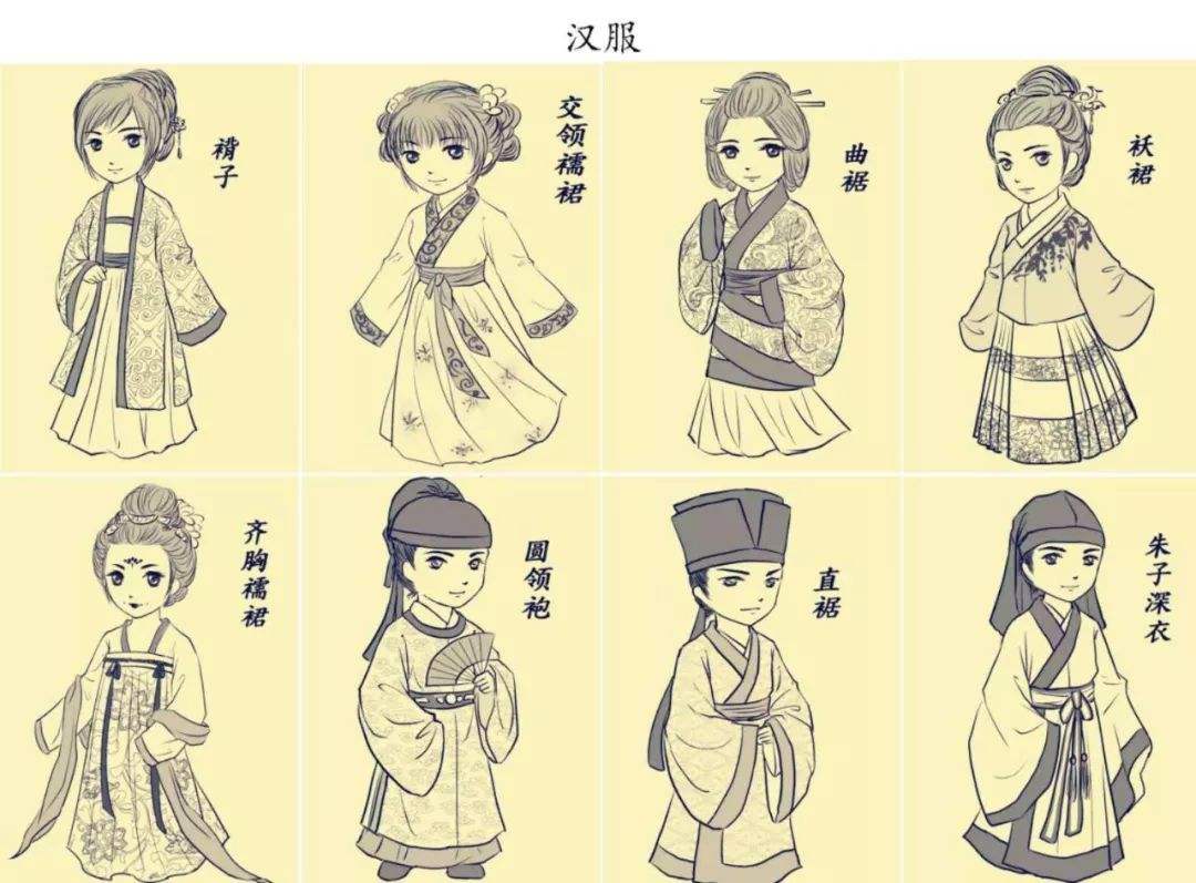 汉服每个朝代的款式,讲述汉服各朝代的汉服特点