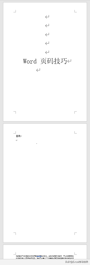 word页码如何从某一页开始（在指定页面设置页码）