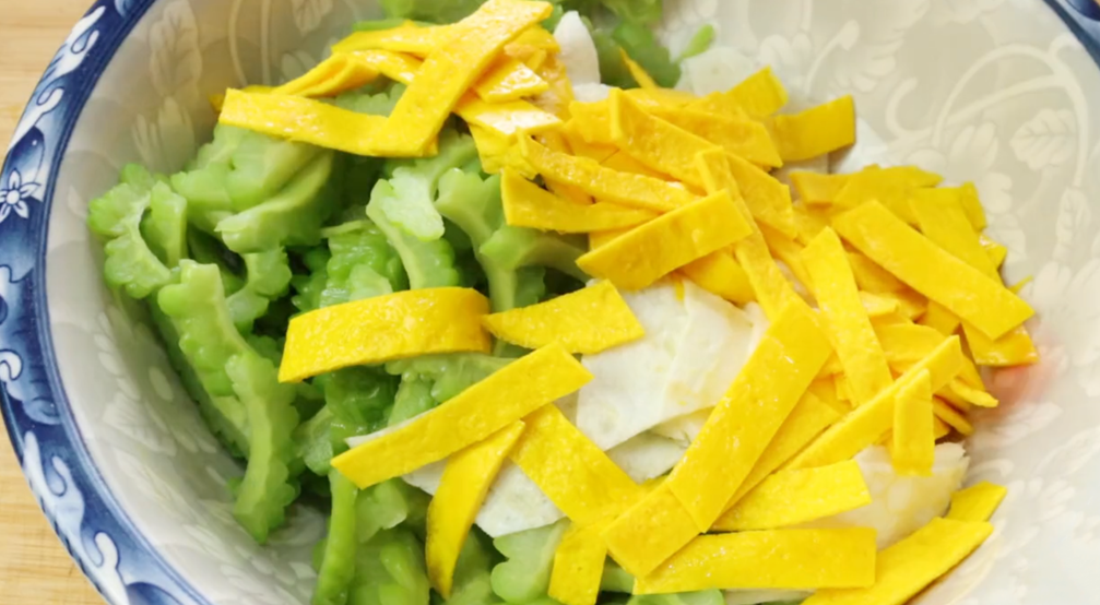 圖片[4]-【涼拌苦瓜雞蛋】做法步驟圖 低脂少油更健康 我們家1周吃3次-起舞食譜網