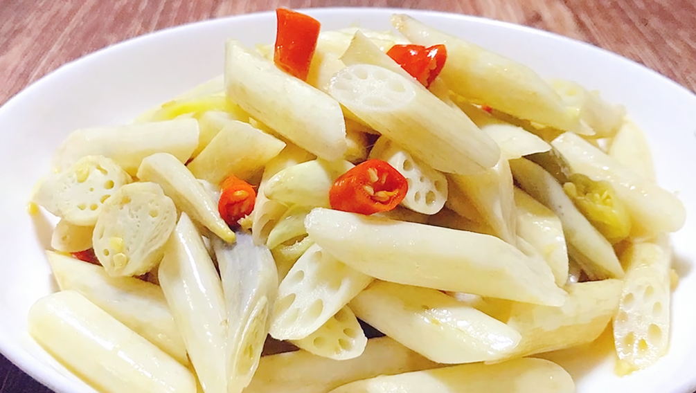 【酸辣藕带】做法步骤图 酸辣爽脆又下饭 贵点也值得-起舞食谱网