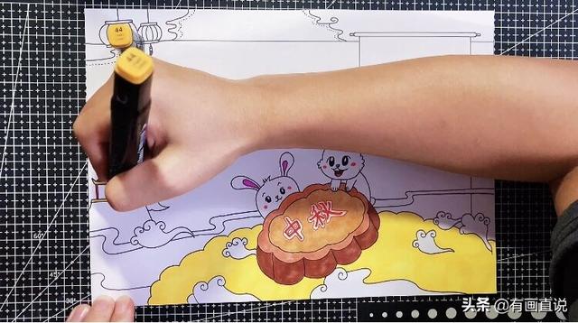 中秋节的手抄报怎么画，中秋节的手抄报怎么画 一等奖（中秋节主题手抄报模板）