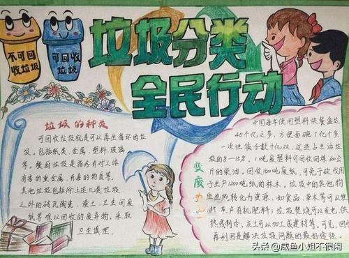垃圾分类的手抄报怎么画，垃圾分类手抄报怎么画（垃圾分类手抄报大全）