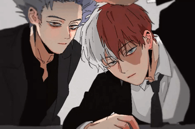 我的英雄学院:轰焦冻，微信头像，我的英雄学院:轰焦冻（寥寥几笔就邪魅又帅气满满的轰焦冻同人动图插画）