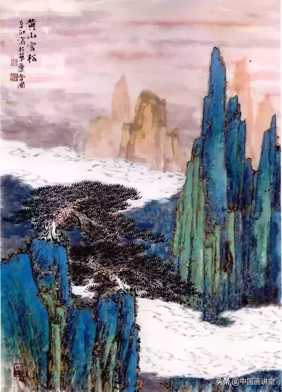 山的画法简单又漂亮，山的简笔画怎么画（简单的青绿山水画法）