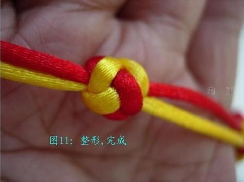 纽扣结收尾编法，纽扣结收尾编法视频（中国结双线大钮扣结编法）