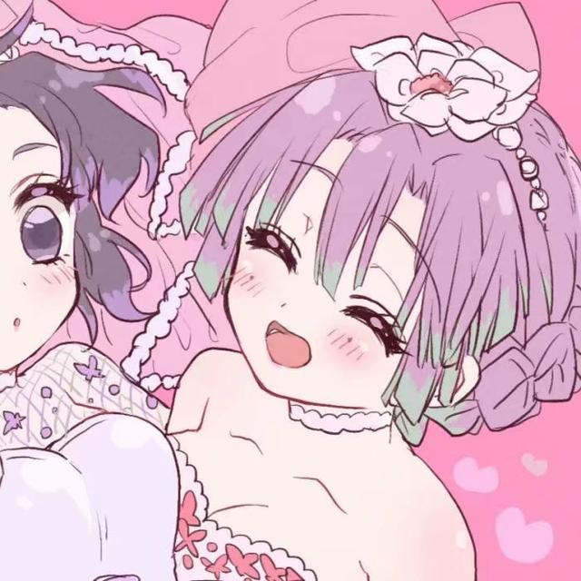 鬼灭之刃闺蜜头像，鬼灭之刃插画头像 闺蜜是一颗治愈糖微信（鬼灭之刃闺头）