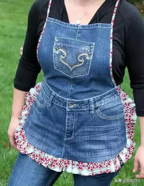 牛仔裤旧物改造，牛仔裤旧物改造坐垫（牛仔裤改造第二波）