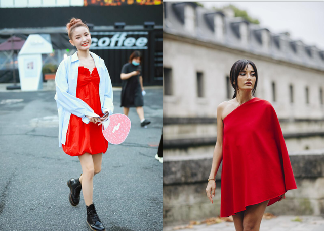 红裙子怎么搭配，红裙子怎么搭配鞋和包才好看图片（红裙的妖娆真挺撩人的）