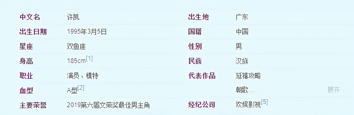 许凯个人资料（身高185、颜值逆天，211学历）