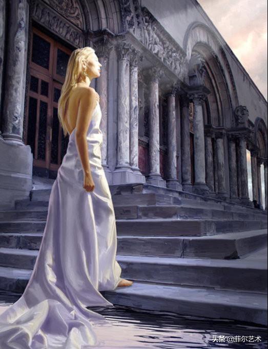 西洋美人低调秀民族穿搭，美国艺术家人体油画中那些丰满性感的西洋女子