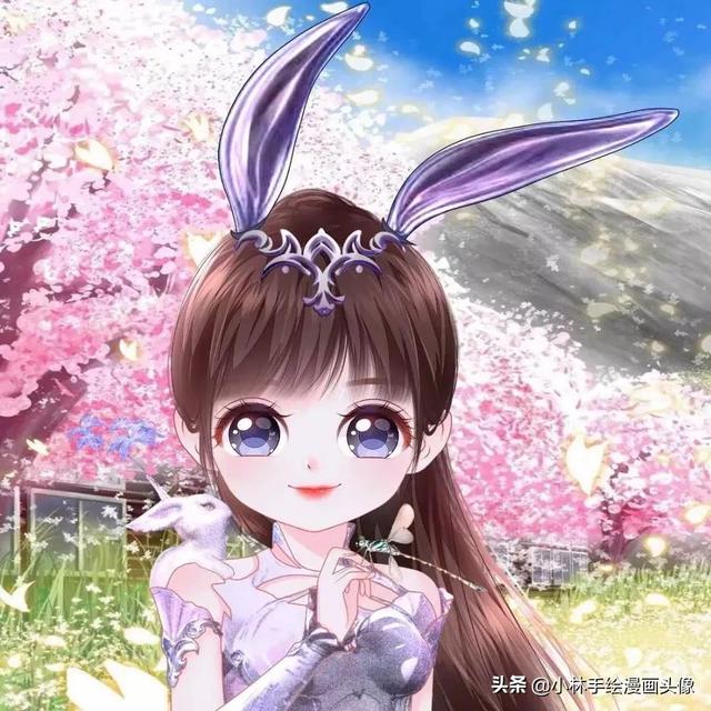 微信女生头像，微信女生头像背影（可可爱爱的卡通女生微信头像）