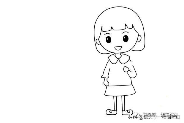 横幅简笔画带字，每天学一幅简笔画--五一劳动节劳动最光荣简笔画画法步骤图解大全