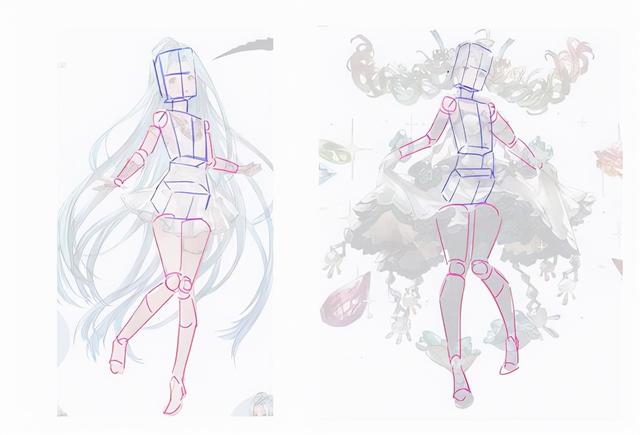 画动漫人物教程全身女，动漫人物全身像手绘教程（如何快速画出动漫人体）