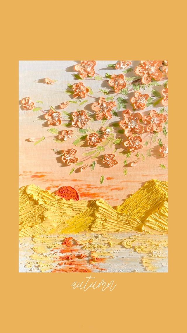 油画棒图片绘画作品，一组油画棒作品（绝美的油画棒手绘壁纸<二>）