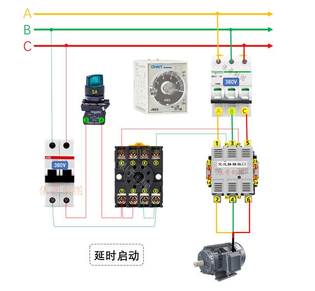 继电器接线方法，继电器怎么接线（2张实物接线图，小白也能看懂）