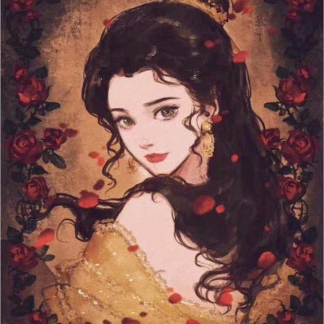 江孑 美人鱼动漫二次元女头，微信头像，江孑 美人鱼动漫二次元女头（迪斯尼公主头像丨长发公主青清纯）