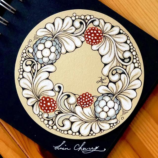 几步画出美丽画面，水粉画教程（5个步骤教你用最普通的笔）