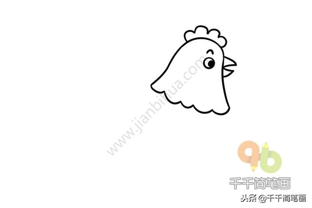 公鸡母鸡简笔画，公鸡母鸡简笔画彩色（一分钟学会画大公鸡和大母鸡）