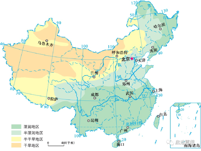 黄河长江地图，黄河长江地图路线全图（高清地图‖中国南北差异）