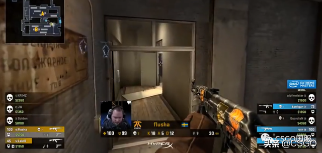 csgo职业比赛eco局五把沙鹰，CSGO职业哥的皮肤大赏