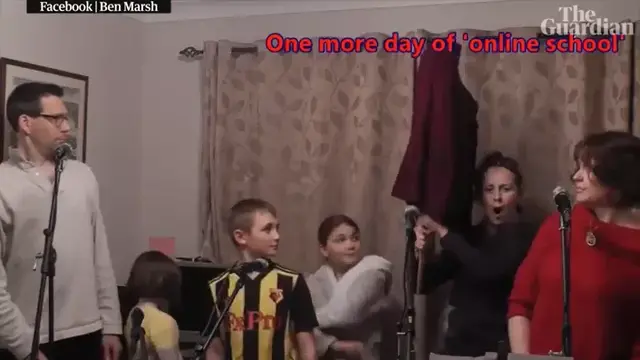 一家人歌词，英国一家六口戏精翻唱\