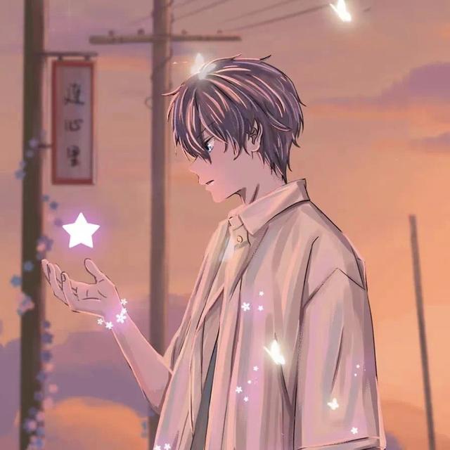动漫情头画师：E.Pcat，画师头像动漫微信（一些超美的动漫情侣头像）