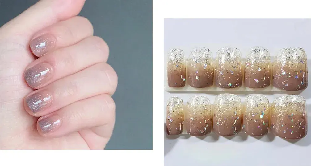 夏天指甲颜色大全图片流行，夏天显白指甲（够仙够清爽最重要是显手白）