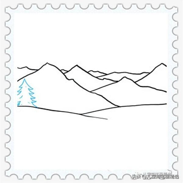 简笔画----风景画的简易画法，画简笔画 风景（儿童简笔画精选-风景画）