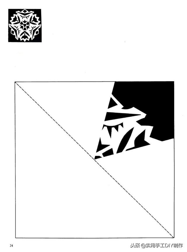 100种剪纸窗花教程图解，窗花剪纸教程图解（40多种雪花窗花剪纸图案）