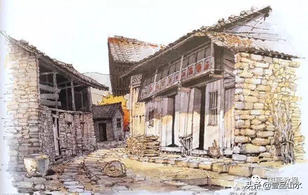 彩绘风景，彩绘风景图片简单 初学者（夏克梁的水彩手绘风景作品欣赏）