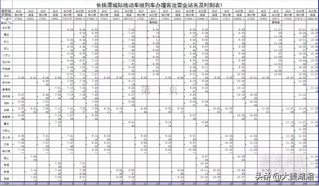 长沙到株洲城际铁路时刻表查询，长株潭城铁时刻表长沙到株洲（长株潭城铁运行将有重大调整）