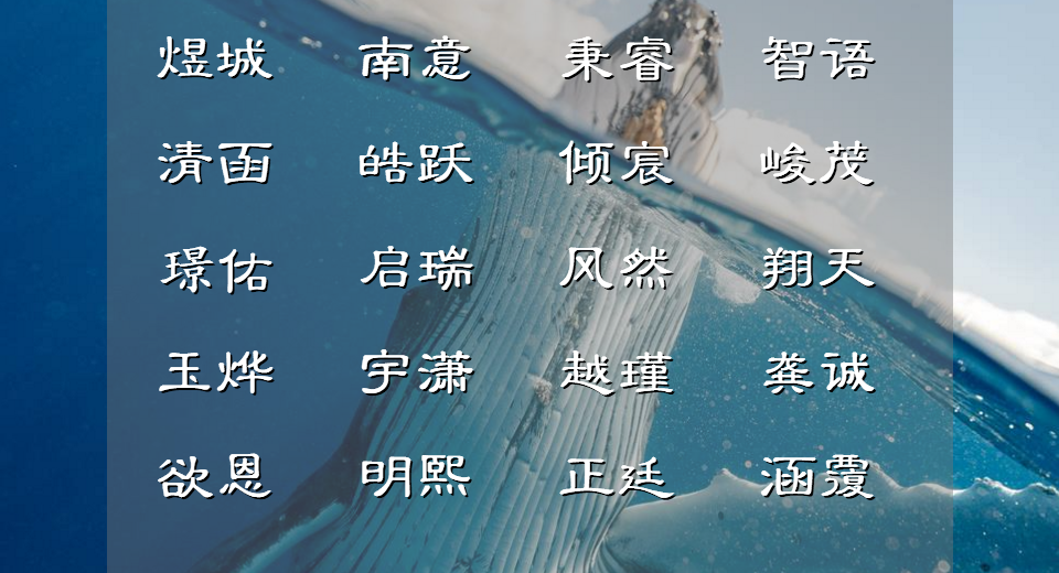 名字六画字男孩图片