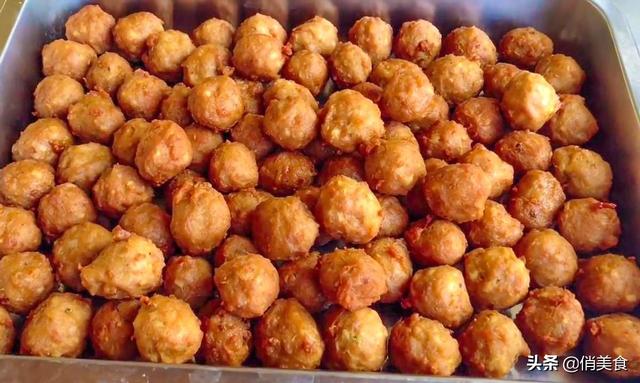 炸肉圆子的做法,怎么做炸肉圆子(外酥里嫩不吸油)