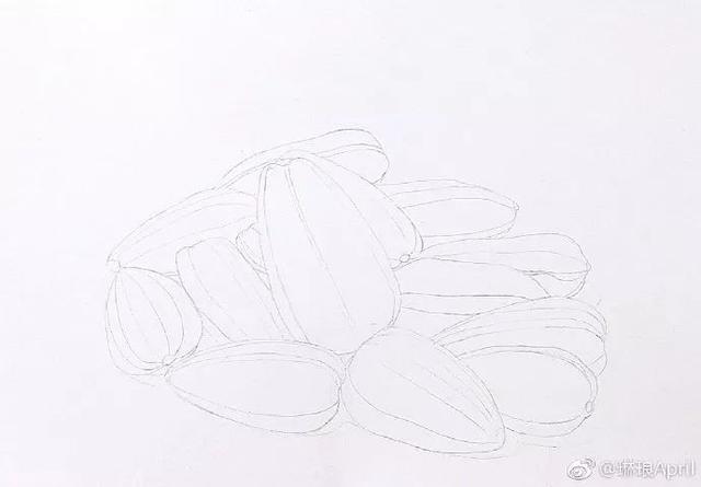 瓜子怎么画的，炒一盘瓜子
